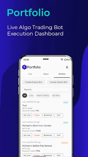 Скриншот 3 — SpeedBot - Algo Trading App
