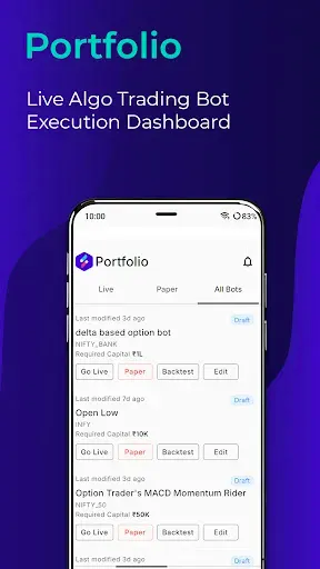 Скриншот 8 — SpeedBot - Algo Trading App