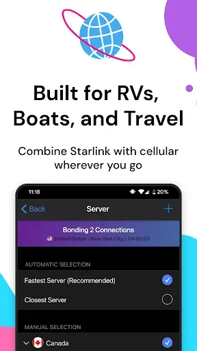 Скриншот 4 — Speedify: Satellite + 5G Bond