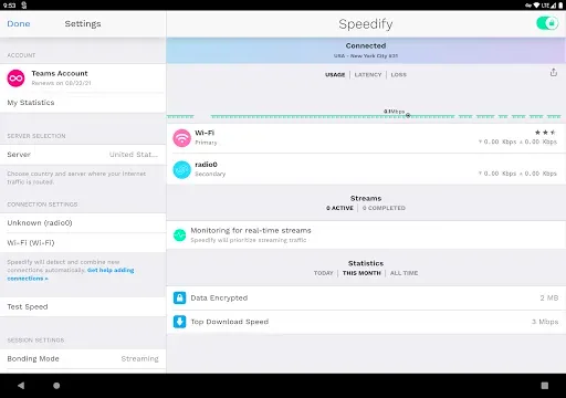 Скриншот 8 — Speedify: Satellite + 5G Bond