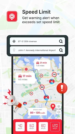 Скриншот 2 — Радар скорости - GPS