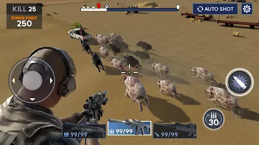 Скриншот 1 — Heli Hog Hunt - Sniper Game