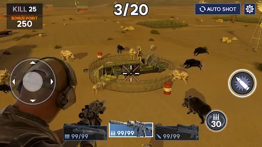 Скриншот 8 — Heli Hog Hunt - Sniper Game