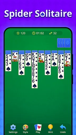 Скриншот 6 — Classic Card: Spider Solitaire