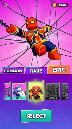 Скриншот 1 — Spiderblox Hero Rope Fighter