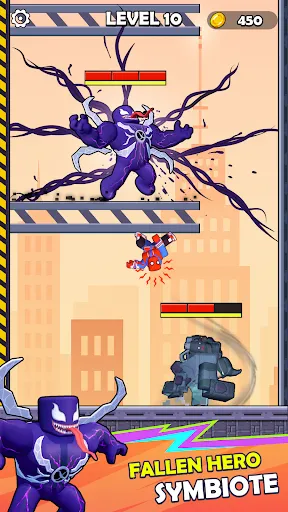 Скриншот 4 — Spiderblox Hero Rope Fighter