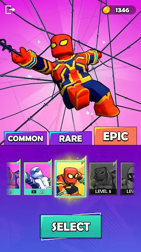 Скриншот 7 — Spiderblox Hero Rope Fighter