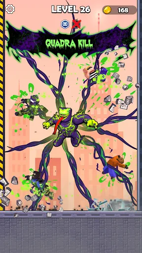 Скриншот 8 — Spiderblox Hero Rope Fighter
