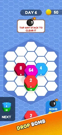 Скриншот 8 — Hexa Sort: 2048 Challenge
