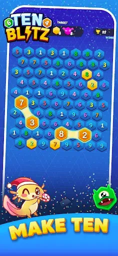 Скриншот 1 — Ten Blitz: Match Pairs of 10!