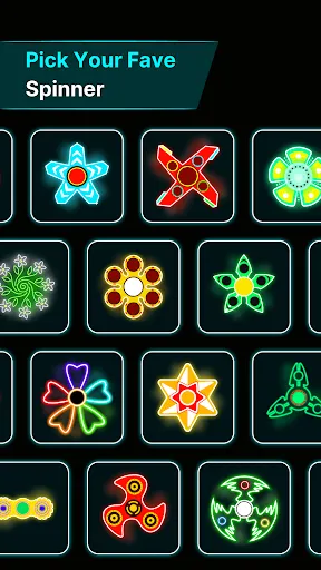 Скриншот 3 — Finger Spinner: Glow Art Draw