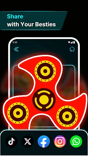 Скриншот 7 — Finger Spinner: Glow Art Draw