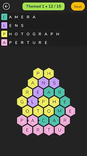 Скриншот 6 — Honeycomb: Word Search Puzzle