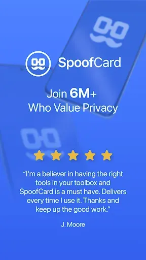 Скриншот 1 — SpoofCard - Privacy Protection