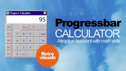 Скриншот 1 — Progressbar Calculator - retro