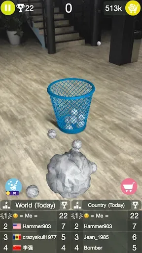 Скриншот 8 — Paper Bin AR офис игра бумажки