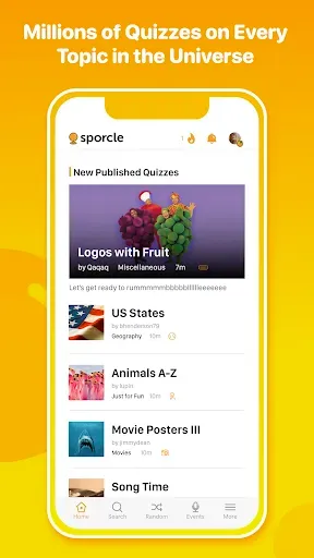 Скриншот 1 — Sporcle : Play Trivia Quizzes