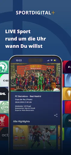 Скриншот 2 — SPORTDIGITAL+ Live Sport