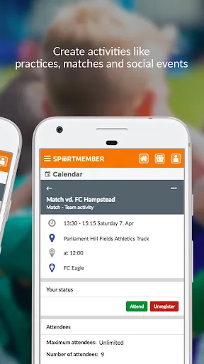 Скриншот 2 — SportMember - Mobile team app
