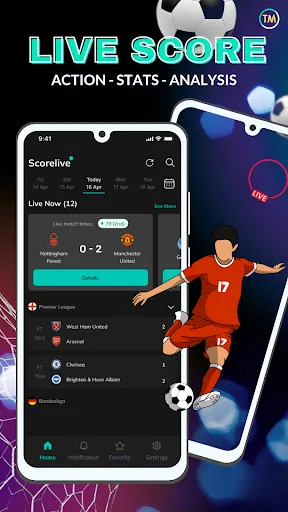 Скриншот 2 — MatchLive – LiveScore Hub