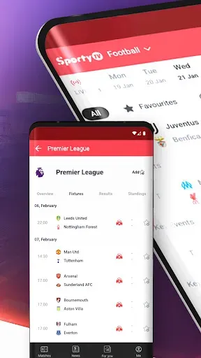 Скриншот 2 — SportyTV: Live Scores & News