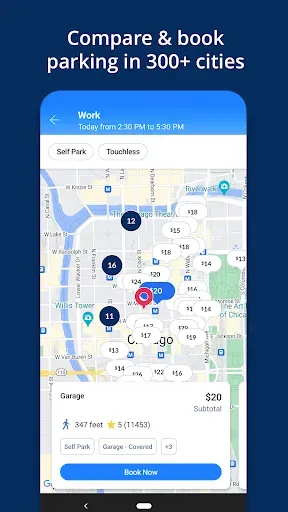 Скриншот 1 — SpotHero - Find Parking
