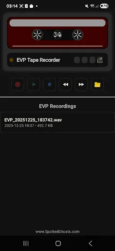 Скриншот 4 — EVP Tape Recorder (DR60 Style)
