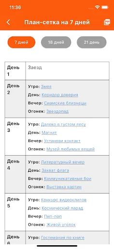 Скриншот 6 — Справочник вожатого