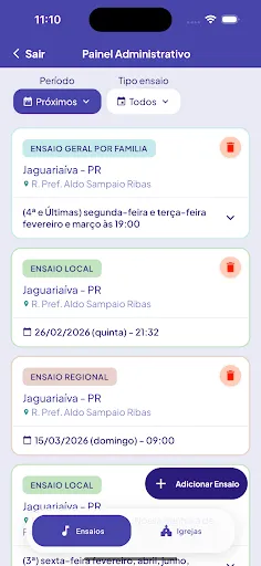 Скриншот 2 — Ensaios CCB