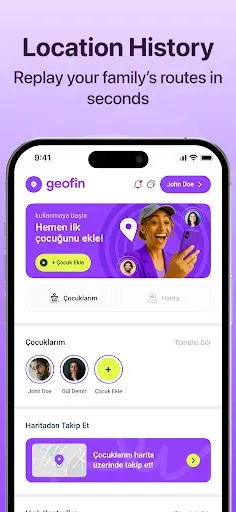 Скриншот 3 — Geofin: Family Locator & GPS