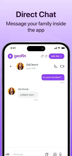 Скриншот 4 — Geofin: Family Locator & GPS