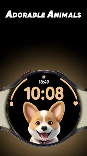 Скриншот 1 — Adorable Animals - Watch face