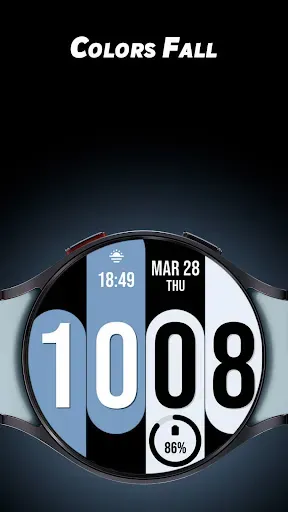 Скриншот 1 — Colors Fall - Watch face