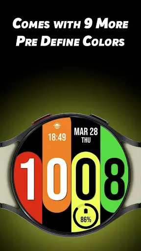 Скриншот 3 — Colors Fall - Watch face