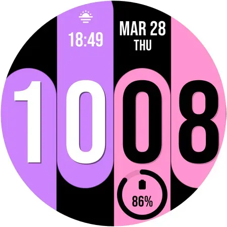 Скриншот 8 — Colors Fall - Watch face