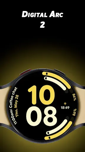 Скриншот 1 — Digital Arc 2 - Watch face