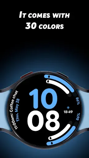 Скриншот 2 — Digital Arc 2 - Watch face