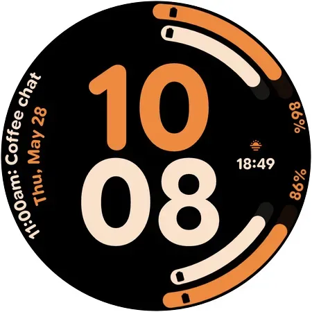Скриншот 8 — Digital Arc 2 - Watch face