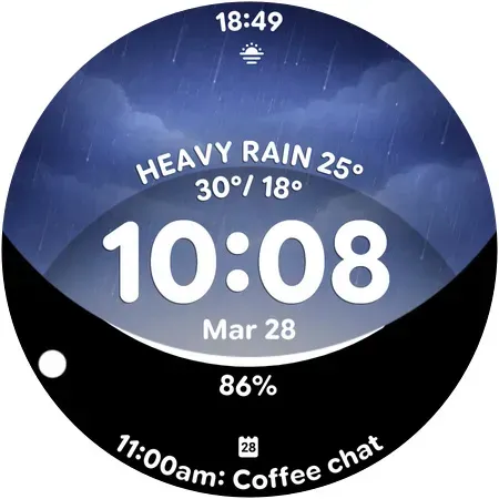 Скриншот 8 — Horizon Weather - Watch face