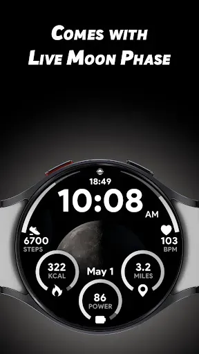 Скриншот 2 — Moon Dial - Watch face