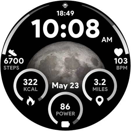 Скриншот 6 — Moon Dial - Watch face