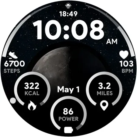 Скриншот 7 — Moon Dial - Watch face