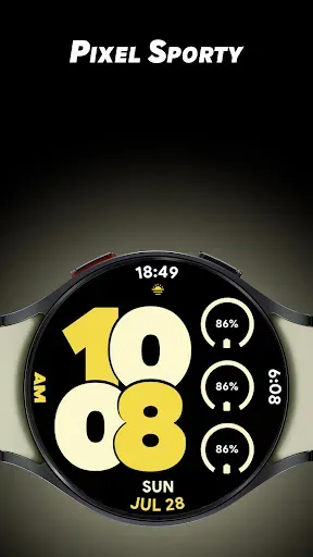 Скриншот 1 — Pixel Sporty - Watch face