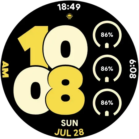 Скриншот 6 — Pixel Sporty - Watch face