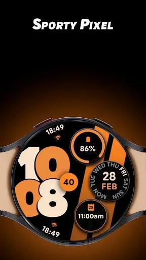 Скриншот 1 — Sporty Pixel - Watch face
