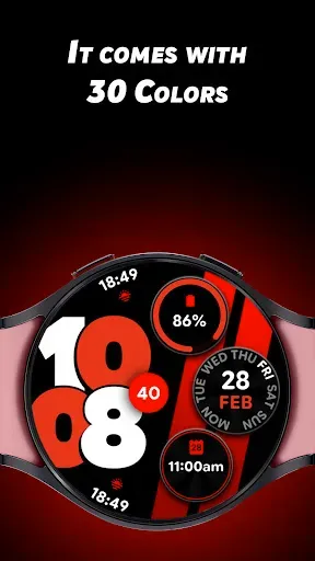 Скриншот 2 — Sporty Pixel - Watch face