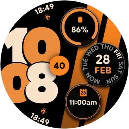 Скриншот 6 — Sporty Pixel - Watch face