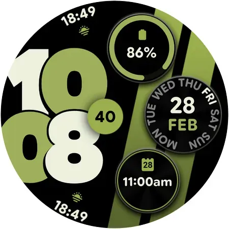 Скриншот 7 — Sporty Pixel - Watch face