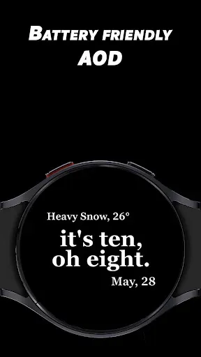 Скриншот 5 — Text Weather - Watch face