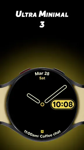 Скриншот 1 — Ultra Minimal 3 - Watch face